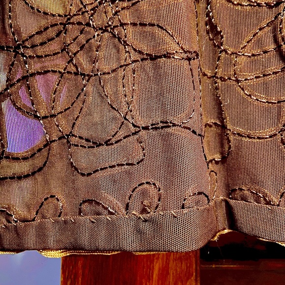 VNTG Semi-sheer Embroidered Mesh Laura Ashley, Zip jacket in excellent condition - Picture 11 of 14